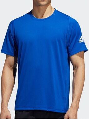 Adidas Freelift Men’s T-Shirt Medium Blue Climalite Athletic Training Tee Size M